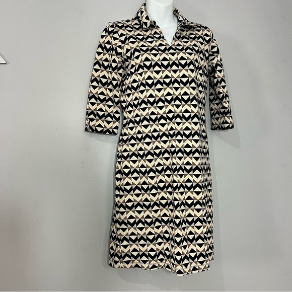 J. McLaughlin Catalina Cloth Womens Dress Geometric Career Summer 70s Revival - Picture 3 of 15